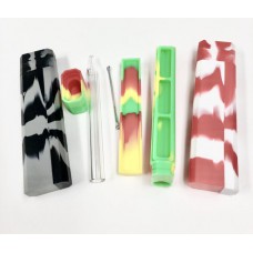 Glass Straw with Silicone Dugout